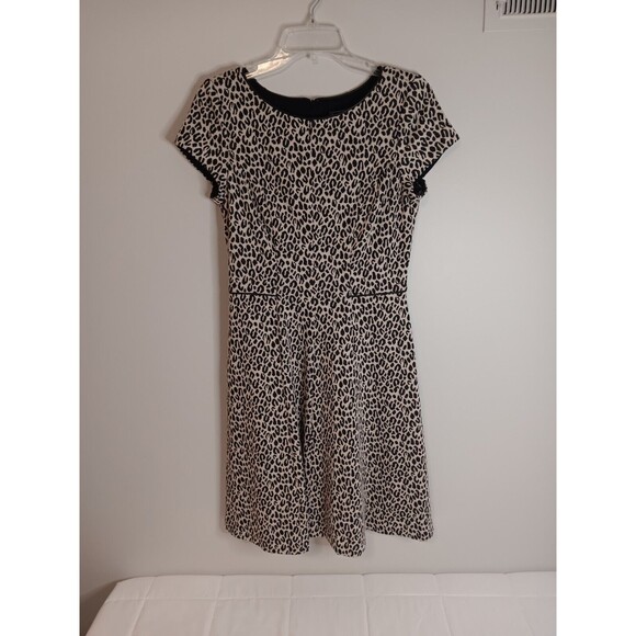 Jessica Howard Leapord Print Dress Size 8 Fit And Flare - Picture 1 of 5